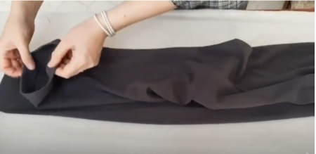 Processing the bottom of the trousers (Zh.Barakbaeva)